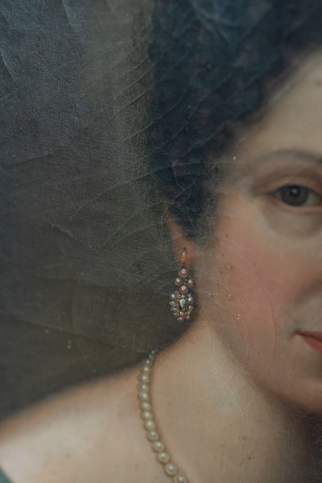 An Original Oil Painting of a Parisian Countess C1800's