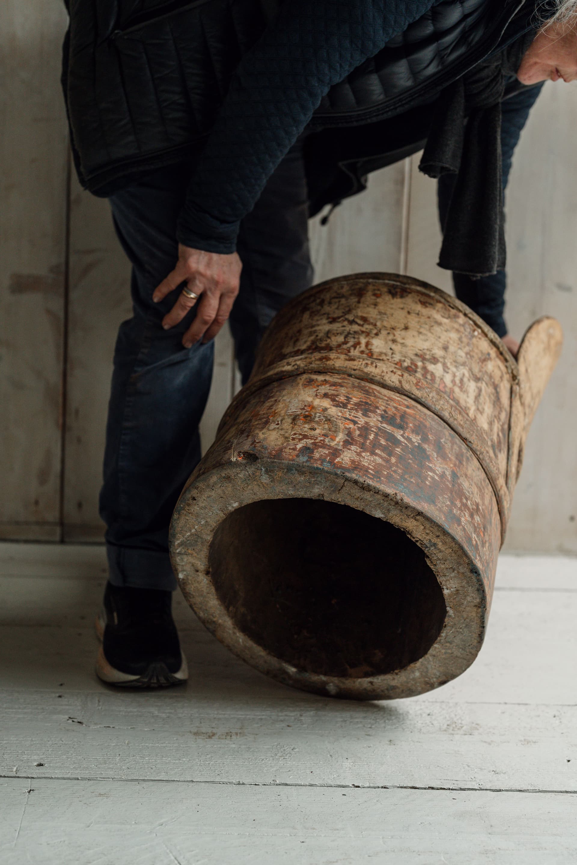 A Rare Norwegian Folk Art Kubbestol