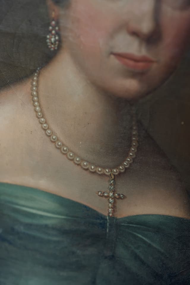 An Original Oil Painting of a Parisian Countess C1800's