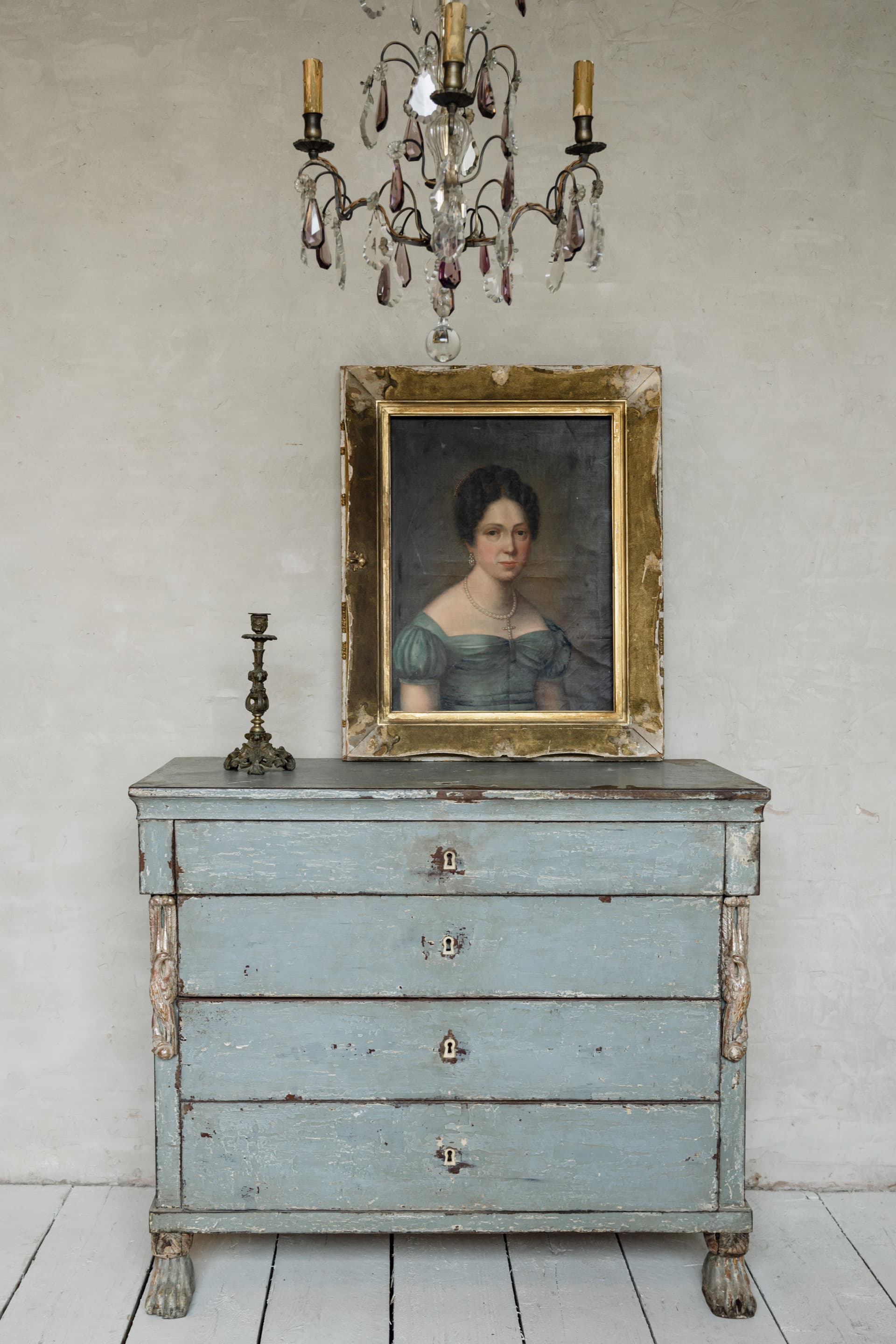 An Original Oil Painting of a Parisian Countess C1800's