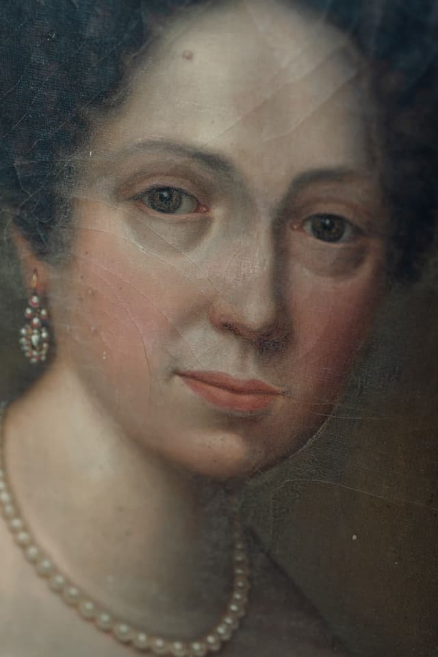 An Original Oil Painting of a Parisian Countess C1800's