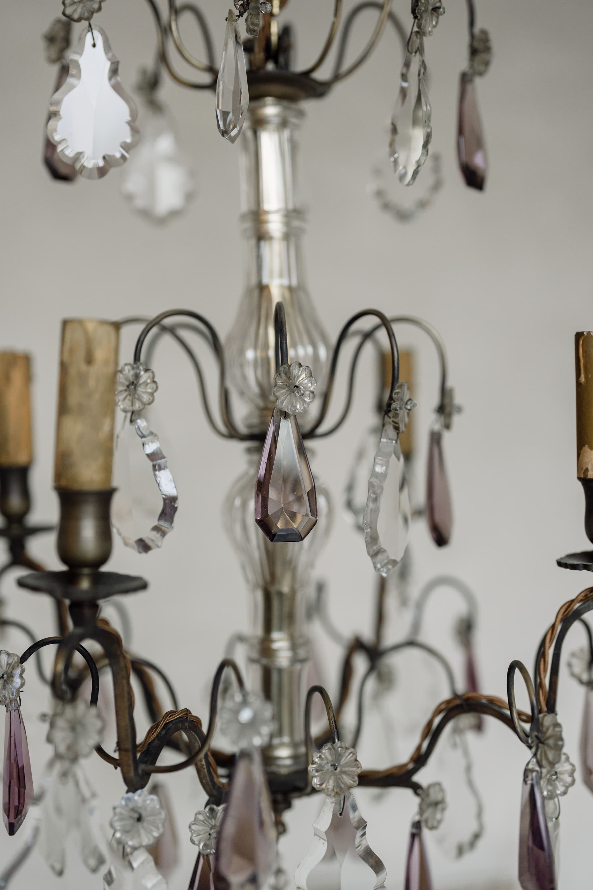 An Original French Amethyst Chandelier