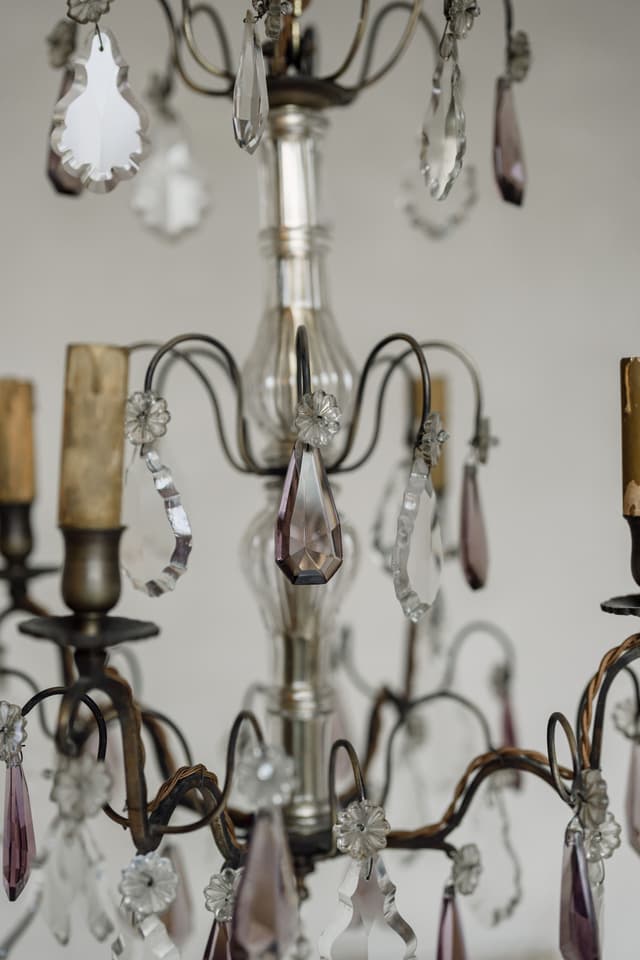 An Original French Amethyst Chandelier