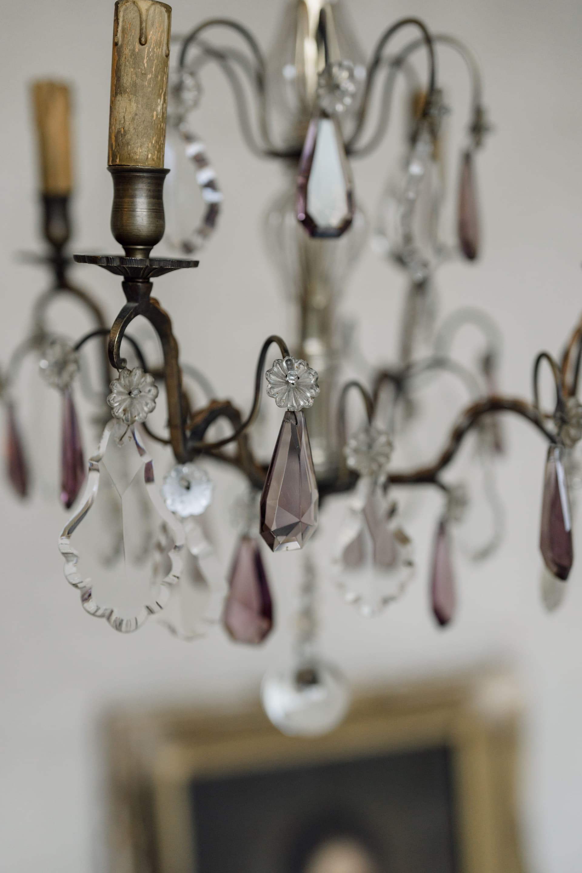An Original French Amethyst Chandelier