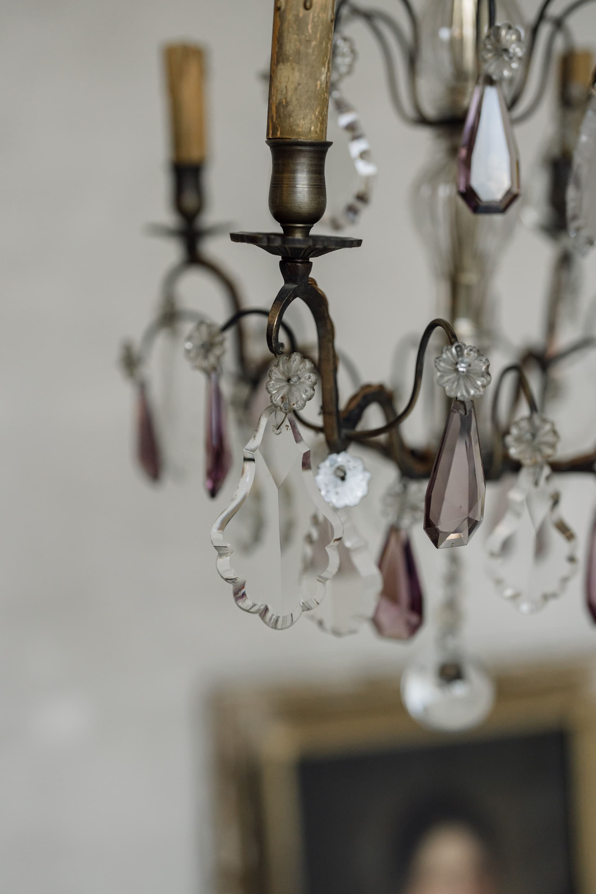 An Original French Amethyst Chandelier