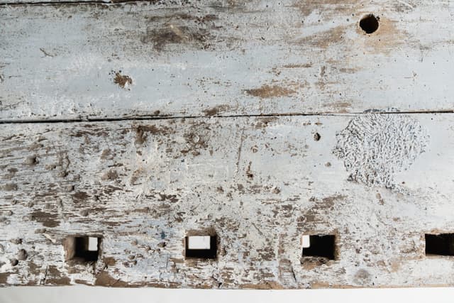 Powder Blue and White French Rustic Workbench